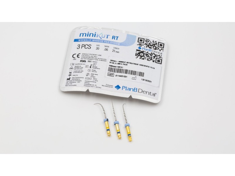 miniKUT Retreatment Endodontic Files 20/.06 MiniKUT Series - Μηχανοκίνητες Ρίνες